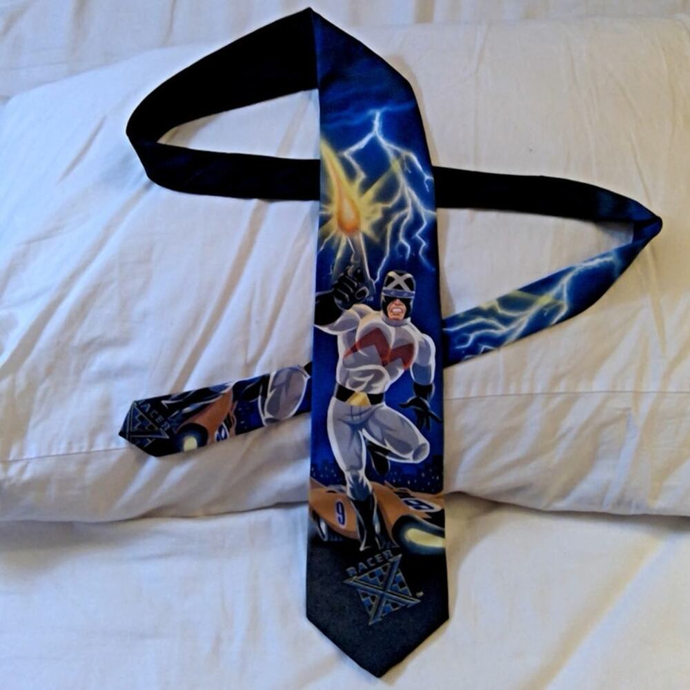 VTG Ralph Marlin Brand Speed Racer "Racer X" Neck Tie 1994 100% Polyester